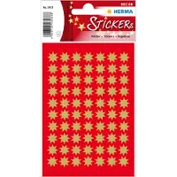 Herma Stickers 8-puntig, goud Ø 10 mm - 10 stuks