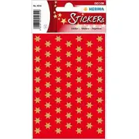 Herma Stickers 6-puntig, goud, Ø 8 mm - 10 stuks