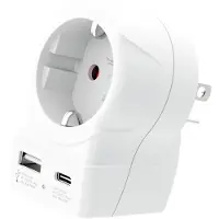 Skross Europe To Usa 1x Usb Usb-c Pd Reisstekker