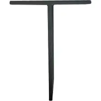 Furniture Legs Europe Massief stalen meubelpoot zwart t vorm 21 bij 17 cm en hoogte 28 cm - 2 stuks