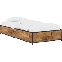 vidaXL Bedframe Oud hout 80 x 200 cm Bewerkt hout
