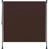 vidaXL Buitenzonwering Rolgordijn Bruin 100 x 270 cm