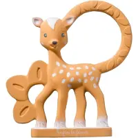 Sophie The Giraffe Fanfan het Hertje bijtring – natuurlijk rubber – zachte reliëfoppervlakken voor tandvlees – gemakkelijk vast te pakken – geschikt vanaf 0 maanden