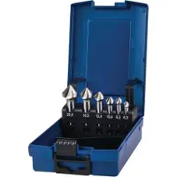 TECWERK Kegelverzinkerset DIN 335C 90Grad 6,3-20,5mm HSS-Co 6-dlg.Ku.-Kass.