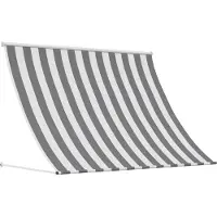 vidaXL Zonnescherm Antraciet en Wit 350 x 150 cm