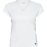 Björn Borg Tennisshirt Bjrn Borg Women Ace V-Neck Brilliant White-L