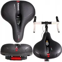 Fit4Med MONA FM-1369 - Breed Fietszadel - Comfortabele Rit - Ergonomische Vorm - Weerbestendig