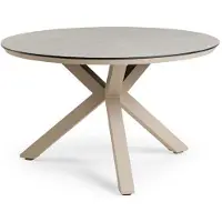 Tierra Outdoor 4-zits Eettafel Orbital Beige /grijs D 120 H 75 Cm