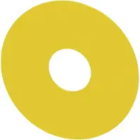 Siemens Noodstop Achterplaat 75mm Geel - 3SU19000BC310AA0 [2 Stuks]