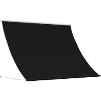 vidaXL Zonnescherm Zwart 350 x 150 cm