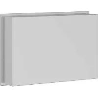 vidaXL Douche Niche zilver 45 x 30 x 9,5 cm Roestvrij staal