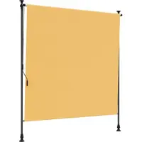 vidaXL Buitenzonwering Rolgordijn Zand 120 x 270 cm