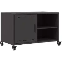 vidaXL Tv-meubel 68x39x43,5 cm staal zwart