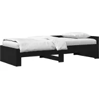 vidaXL Bedframe met Hoofdbord Zwart eiken 80 x 200 cm Bewerkt hout