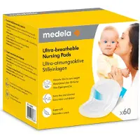 Medela Wegwerp Zoogcompressen Ultra Ademend Extra Dun 60 Stuks