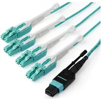 StarTech.com Glasvezelkabel - - MPO8LCPL3M - 3 m - OM3 - Mannelijk-Mannelijk - Aqua