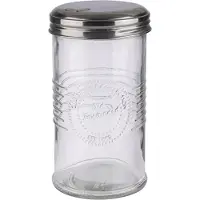 Aps Suikerdispenser OLD FASHIONED, glas/roestvrij staal, Opbergblikken, Wit
