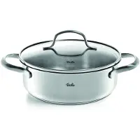 Fissler San Francisco Kookpan Laag met Glazen Deksel - 1L - Ø 16cm