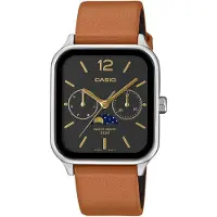 Casio MTP-M305L-1A Serie - Herenhorloge - Stalen Behuizing - Leren Band - Waterdicht 5 ATM