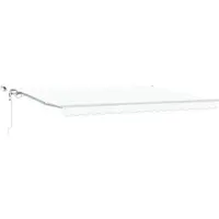 vidaXL Uitschuifbare luifel Wit 450 × 350 cm Polyester