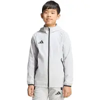 Adidas Tiro Travel Windbreaker Kids Grijs Zwart