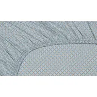 Pip studio Hoeslaken Cross Stitch Grijs Blauw (Percal)-100 x 200 cm