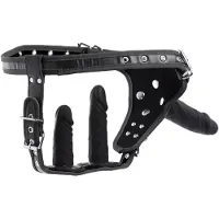 XR Brands AG785 - Double Penetration Strap On Harness