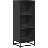 vidaXL Boekenkast 40x35x107,5 cm bewerkt hout zwart