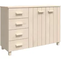 vidaXL Dressoir HAMAR 113x40x80 cm massief grenenhout honingbruin