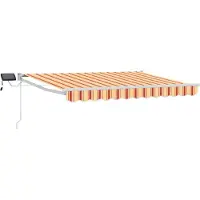 vidaXL Handbediende luifel met LED's Multikleur 3,5 x 2 m