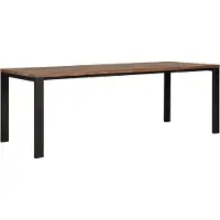 DTP Home Dining table Tracks,78x225x90 cm, 3 cm recycled teakwood top