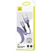 Usams U52 Serie - USB-C Kabel - Snel Opladen - 1m - Purper