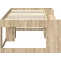 vidaXL Kinderbedframe met opbergruimte Sonoma Eiken 90 x 200 cm