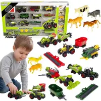 Woopie Set Tractoren En Landbouwmachines Met Dieren - UNI
