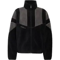 Adidas Fleece jas 'Adicolor' grijs / zwart