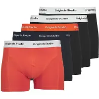 Jack & Jones Heren boxershorts trunks jacvesterbro 5-pack rood/blauw/zwart
