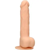 Realrock Real Rock - Silicone Dildo met Ballen - huidskleur - 24 cm