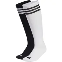 Adidas Sportsokken '3 Stripes Knee Socks 2 Pair' zwart / wit
