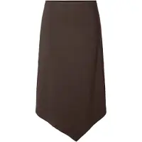 Pieces Rok donkerbruin