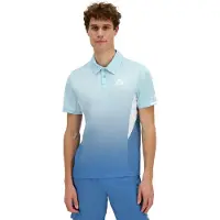 Le coq sportif Tennis Pro 25, kortärmig poloshirt, blauw, maat L, voor heren, kleur blauw, maat L