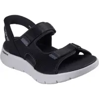 SKECHERS Sandaal Go Walk Flex Sandal Easy Entry 229210 BKGY Black Gray Machine Washable