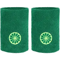 The Indian Maharadja Zweetbandje Wrist Sweat Band Lush Green