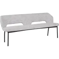 MUST Living Bloom eetkamerbank polyester polaris lichtgrijs 190cm