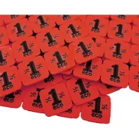 Combicraft biologisch afbreekbare breekmunten van aardappelzetmeel - rood - 24x24mm - 1000 stuks