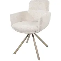 MySons Eetkamerstoel Harry - taupe draaipoot 360 - Present Champagne 120 - eetkamerstoelen set van 2