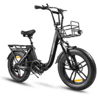 Samebike C05 Pro – Elektrische Fatbike – 250W Motor – 36V 13Ah Uitneembare Accu – 20x4 Inch Banden – 7 Versnellingen – Opvouwbaar – Max 25 km/h – LCD Display – LED Verlichting – Zwart