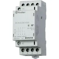 Finder Modulaire magneetschakelaar 4NO 25A 24V ac/dc, Relais