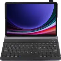 Just in Case tablet Hoes met Toetsenbord geschikt voor Samsung Galaxy Tab S9 / S9 FE / S10 FE / S10 Lite - QWERTY Spanish Bluetooth Keyboard Case - Zwart