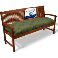 Beautissu Flair BK Bankkussen 120x50x10 cm Olijfgroen – Zit- en Rugkussen