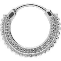 Lucardi - Dames Stalen helixpiercing - Piercing - Staal - Zilverkleurig